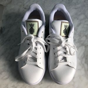 Adidas Women’s Sneakers (White with Leopard Print), US Size 7
